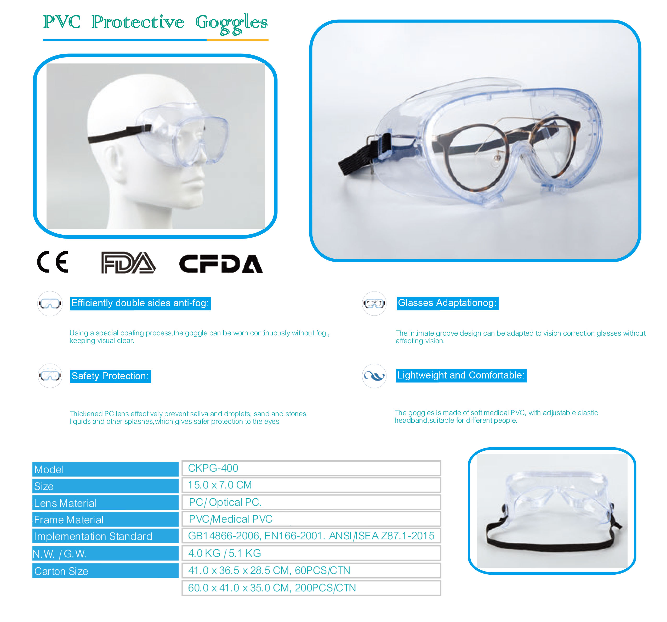 PVC 护目镜彩页.