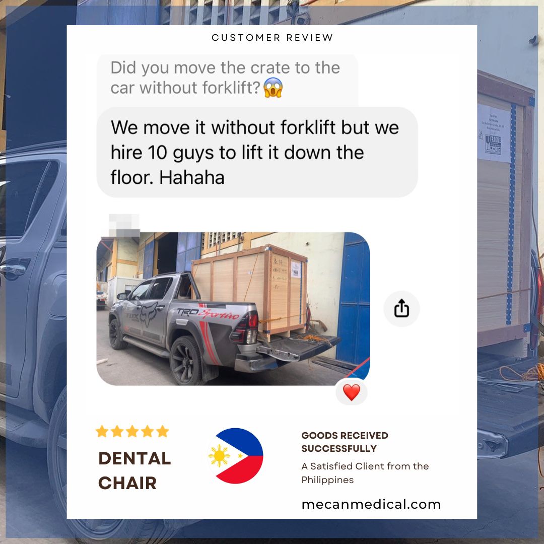 Testimonianza soddisfatta MeCan Dental Chairs in Filippine