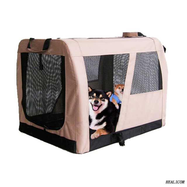 TPA0005 Cage portable pour animaux de compagnie en tissu dragon gris pour les voyages en plein air
