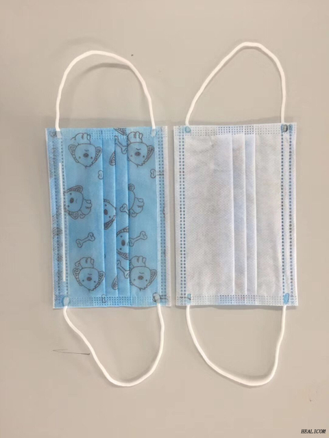 En stock Masque facial auto-protecteur jetable non tissé de haute qualité pour enfants