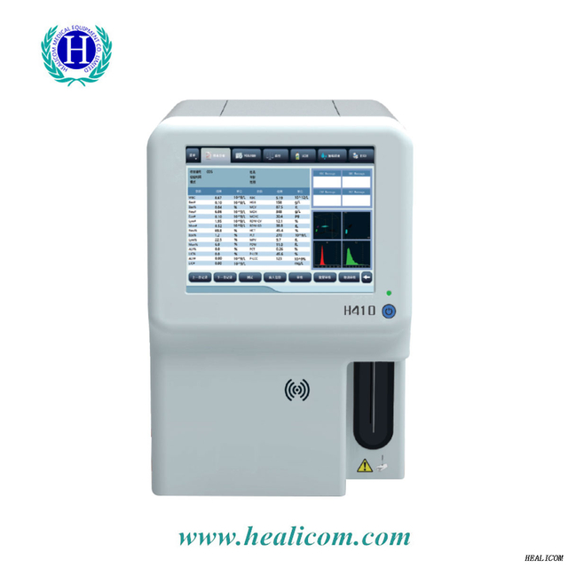 Healicom Diagnostic Equipment H410 เครื่องวิเคราะห์โลหิตวิทยา เครื่องวิเคราะห์โลหิตวิทยาอัตโนมัติเต็มรูปแบบ 5 ส่วน