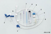 Consumíveis médicos Kit de cateter venoso central estéril de duplo lúmen descartável