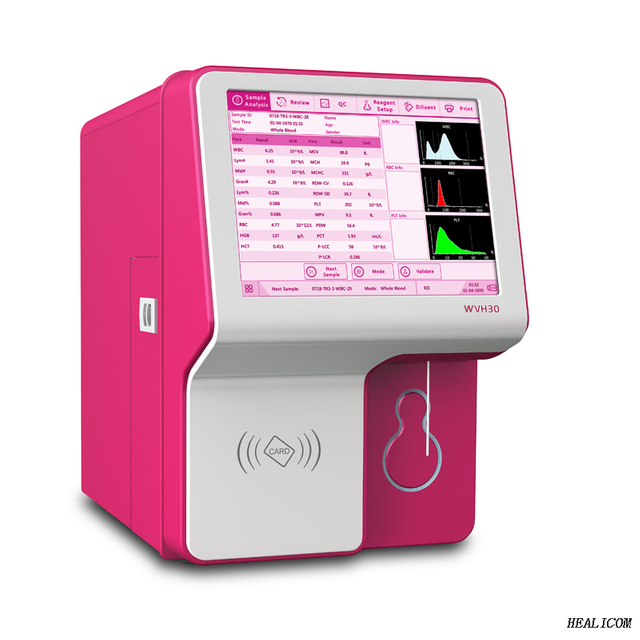 Produit de vente chaud pour animaux de compagnie WVH30 pour l'analyse vétérinaire en 3 parties