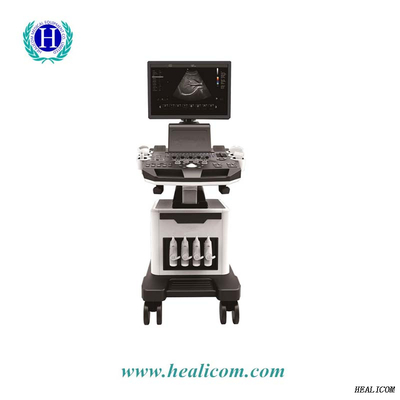อุปกรณ์การแพทย์ HUC-600P รถเข็นดิจิตอลเต็มรูปแบบ 4D สี doppler Ultrasound Scanner