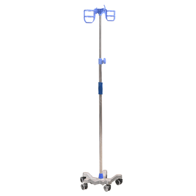 HIS Height Adjustable Portable Medical IV Pole Drip Infusion Support Stand