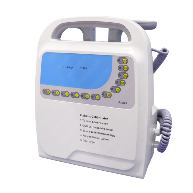 HC-9000A جهاز إزالة رجفان القلب الخارجي أحادي الطور