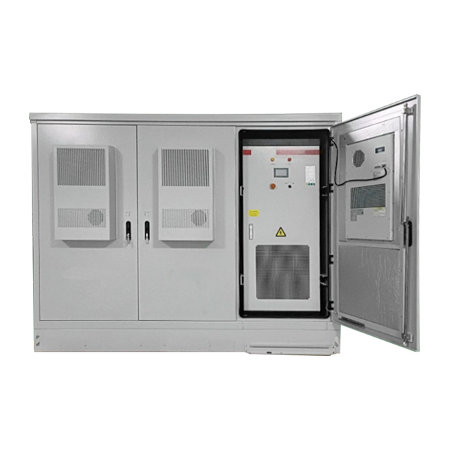 Sistema de almacenamiento de energía tipo gabinete al aire libre fuera de la red de 100kw 200kw 270kw