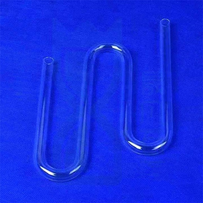 U-förmiger Quarzglasrohr mit hoher Purity