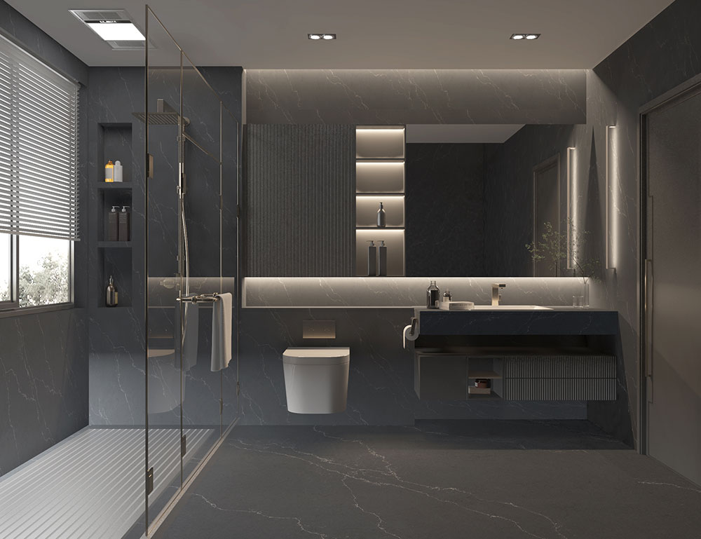 クォーツストーン製バスルーム用