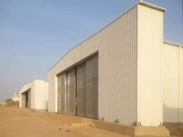 1. Africa steel structure hanger projects