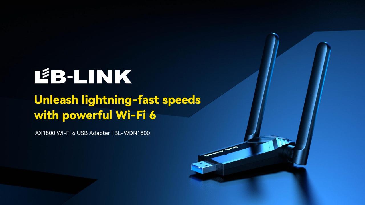 BL-WDN1800 AX1800 WI-FI 6 இரட்டை-இசைக்குழு யூ.எஸ்.பி 3.0 அடாப்டர்
