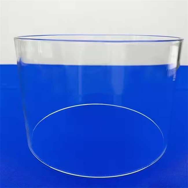 맞춤형 고온 대구경 원통형 석영 유리관