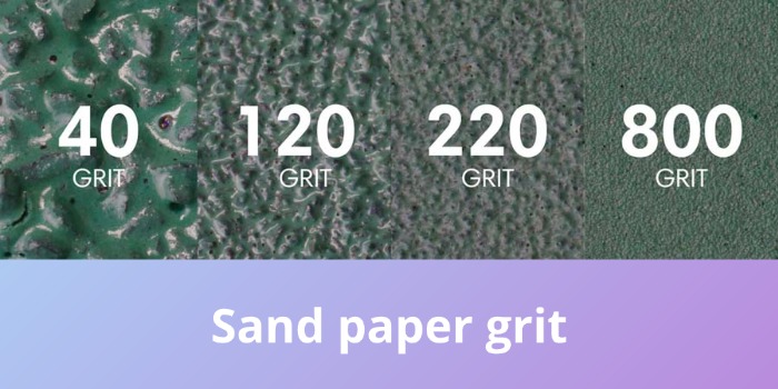 Grano de papel de lija