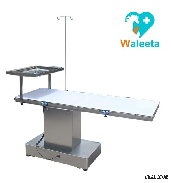 Meilleur prix WT-06 acier inoxydable + acrylique Animal table d'opération électrique en acier inoxydable pour animaux