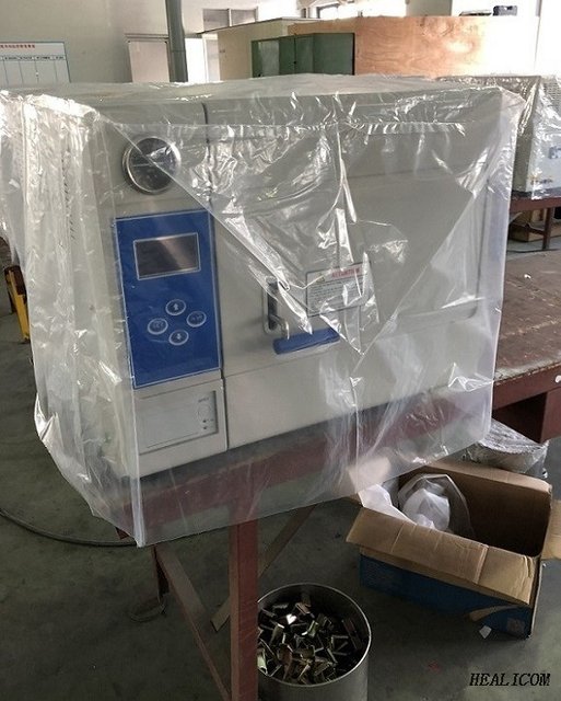 Esterilizador automático a vapor em autoclave de alta pressão HTS-50D médico portátil de mesa