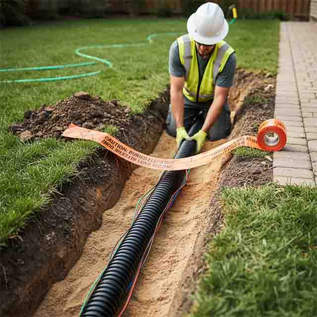 condotto corrugato sotterraneo