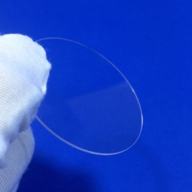 Placa de s&iacute;lica fundida transparente ultrafina de 0,1 mm