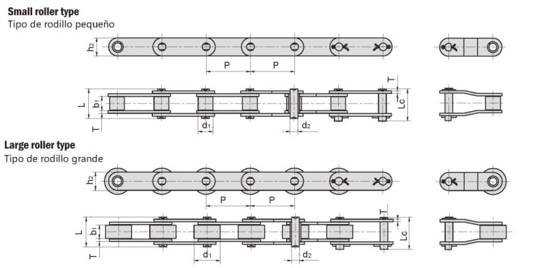 Corrosion-Resistant Double Pitch Stainless Steel Chain Rantai Baja Tahan Karat Pitch Ganda Tahan Korosi