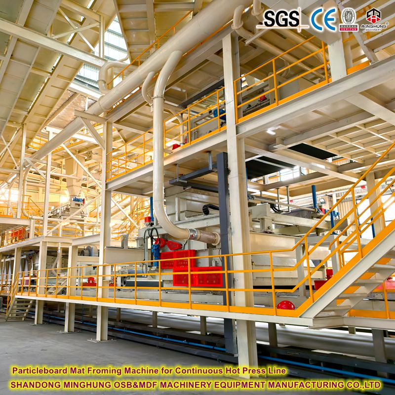 Үзгүлтүксүз Hot Press Production Line үчүн Particleboard Mat Froming Machine