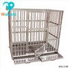 WT-45 Gabbia per animali domestici a tubo quadrato ventilato con chiusura automatica facile da spostare fissa in acciaio inossidabile WT-45