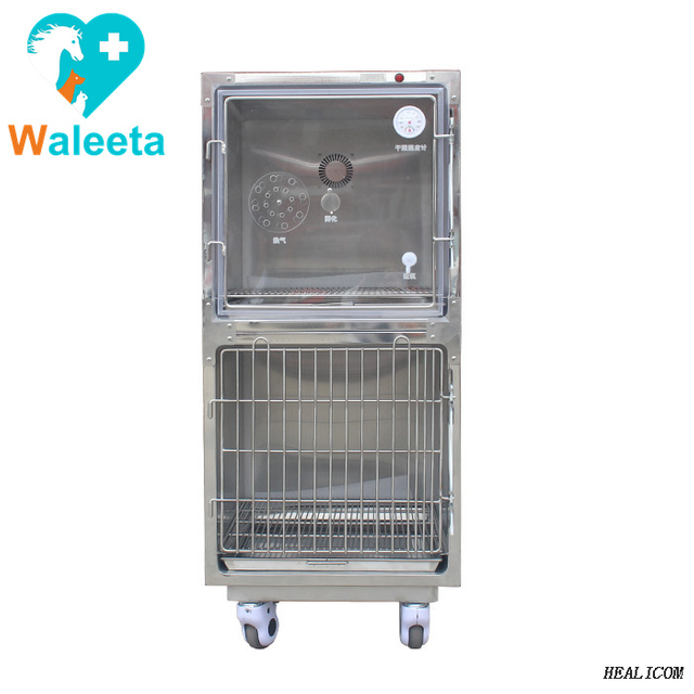 Offre spéciale cage à oxygène vétérinaire en acier inoxydable pour animaux de compagnie WT-46 cages vétérinaires pour animaux de compagnie pour chiens