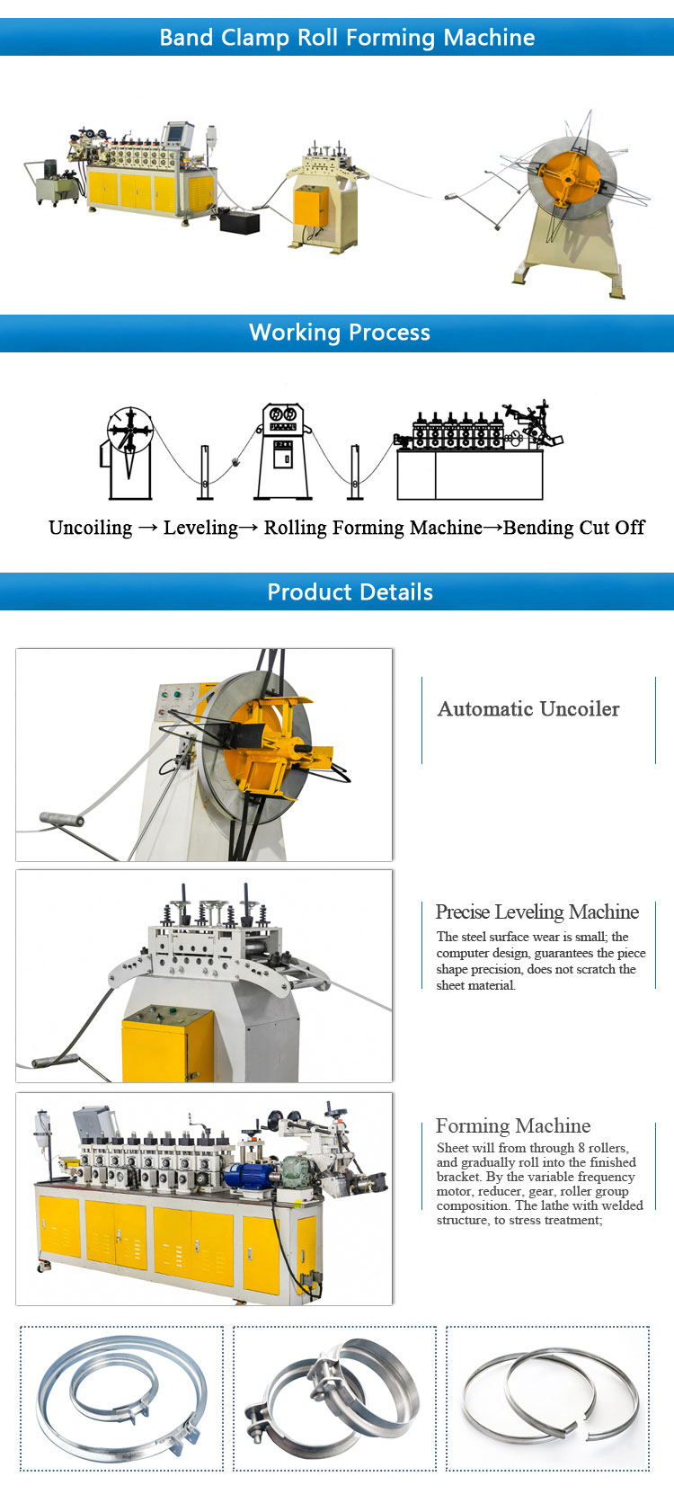 hoop locking ring roll forming machine