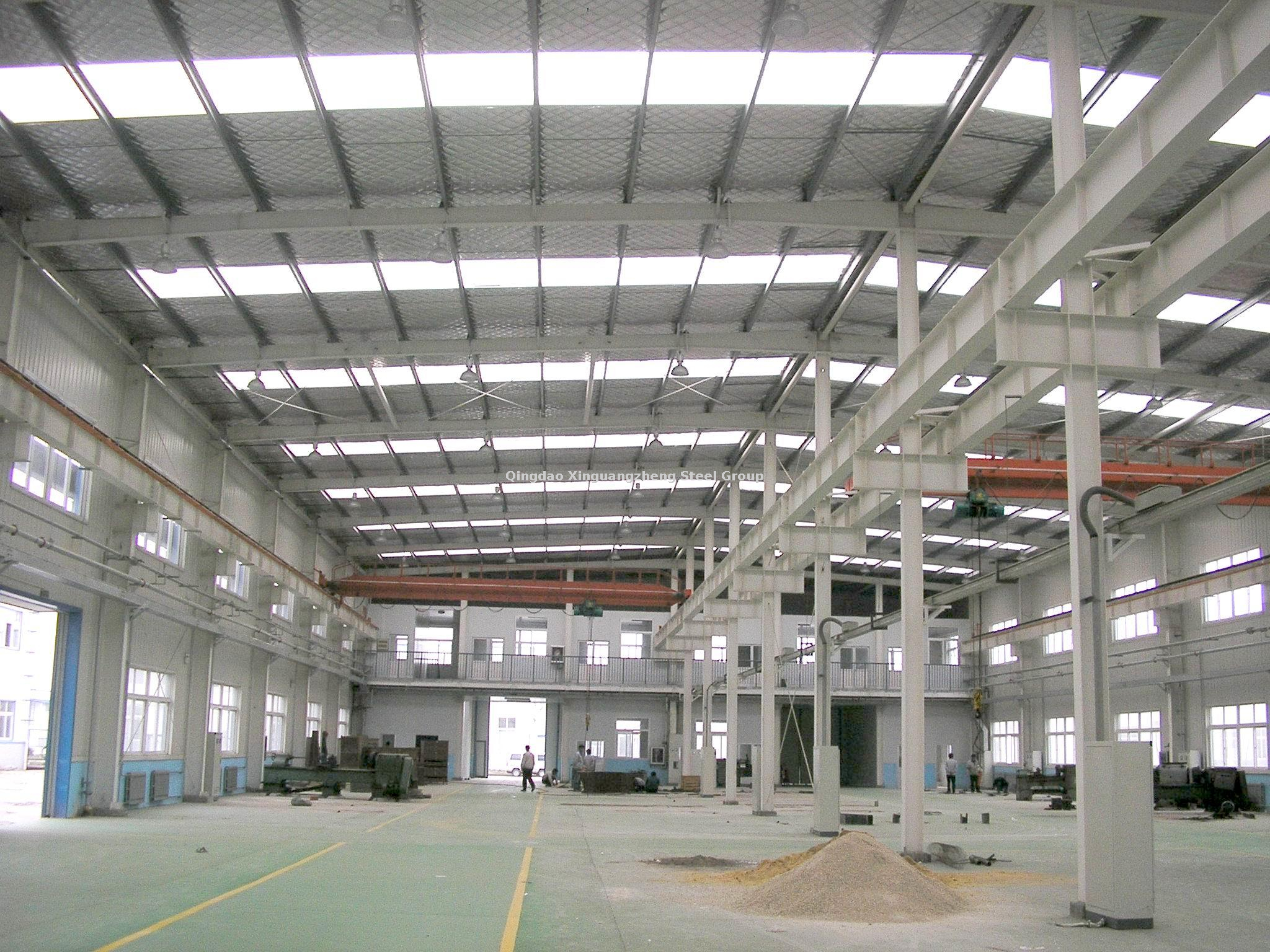 Super Wide Pre Engineered Steel Structure Auto Parts Factory Shed Workshop (6)