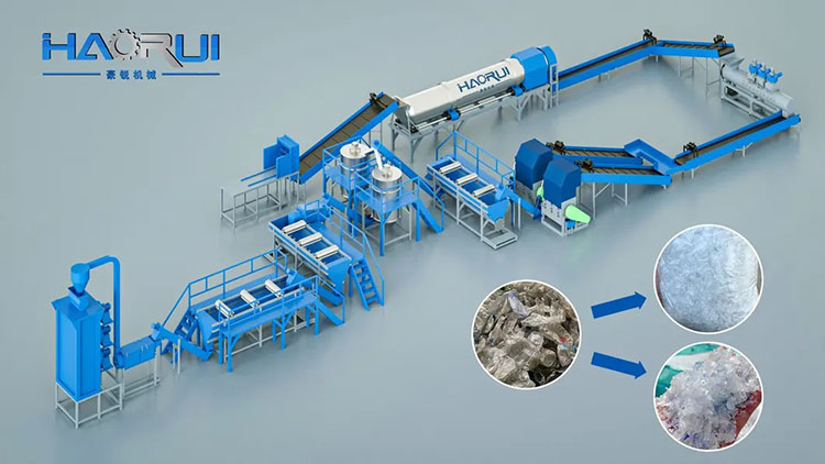 PET թերթիկի շշերի լվացման գիծ