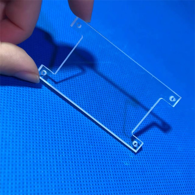 Labortransparente Quarzglasplatte