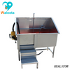 WT-12 Fregadero de baño con pedal de limpieza anticorrosión de temperatura del agua de ajuste personalizado de acero inoxidable WT-12
