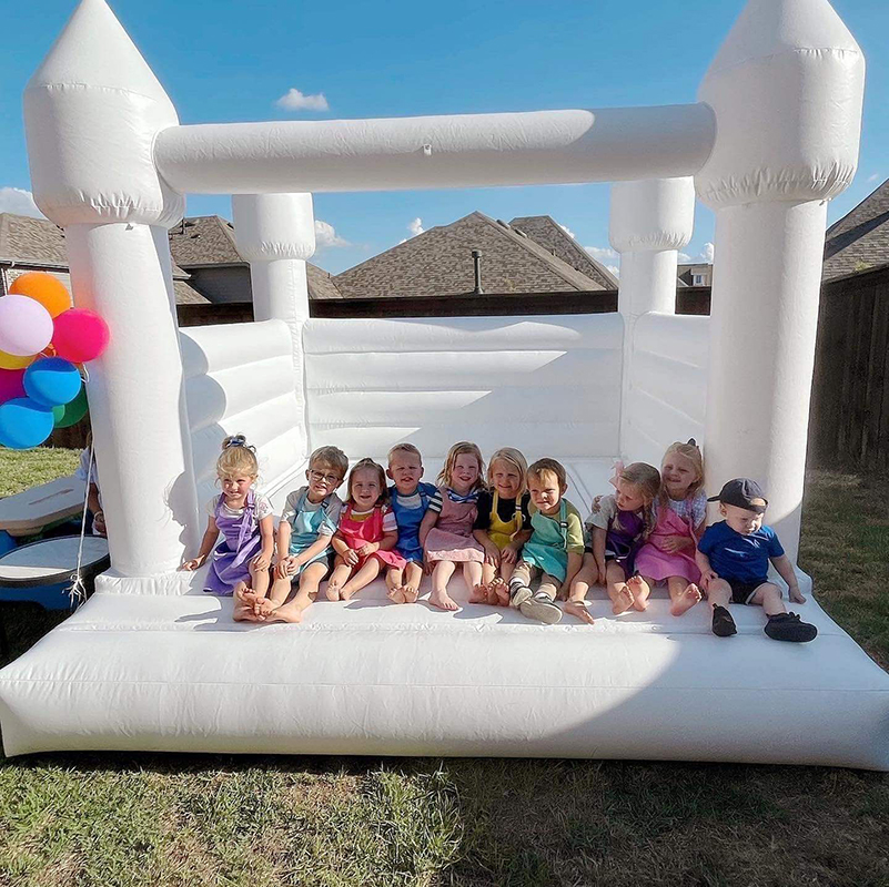 White Bounce House Weiße Hüpfburg