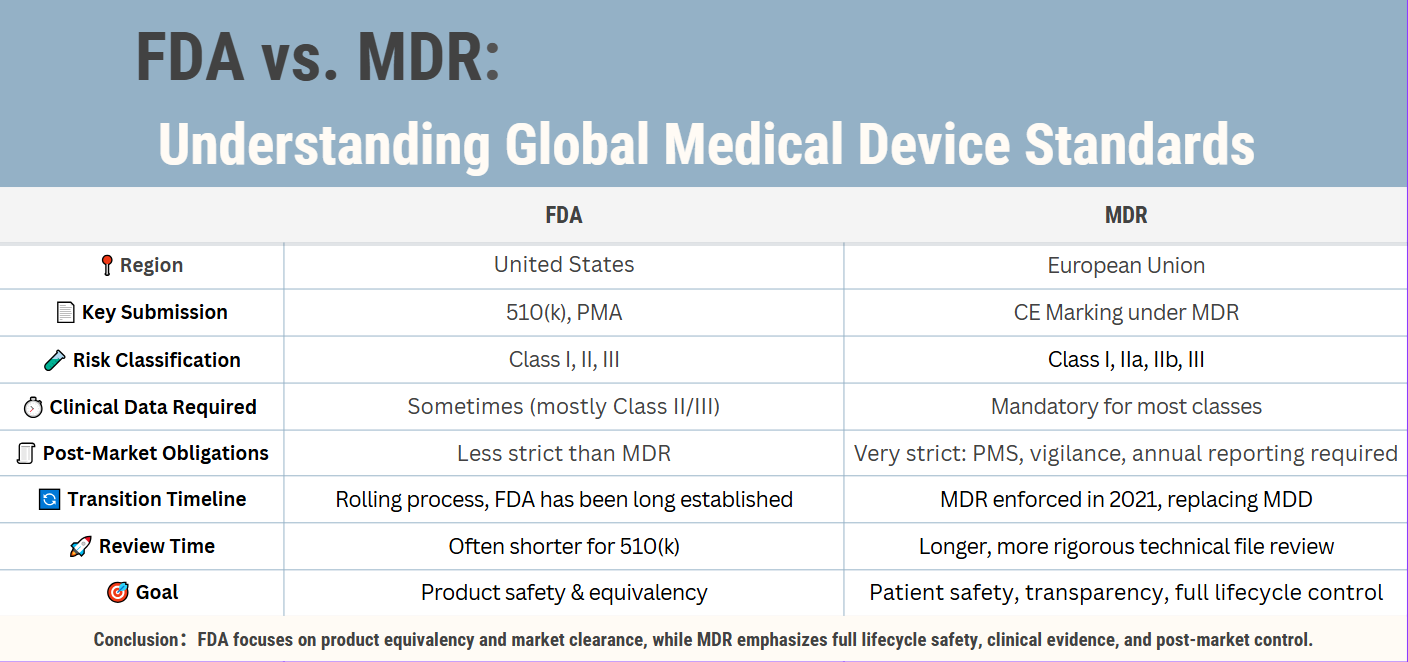 FDA vs MDR