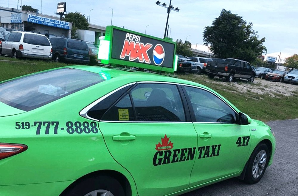 P2.5-h&oslash;j opl&oslash;sning-udend&oslash;rs-taxi-top-LED-display