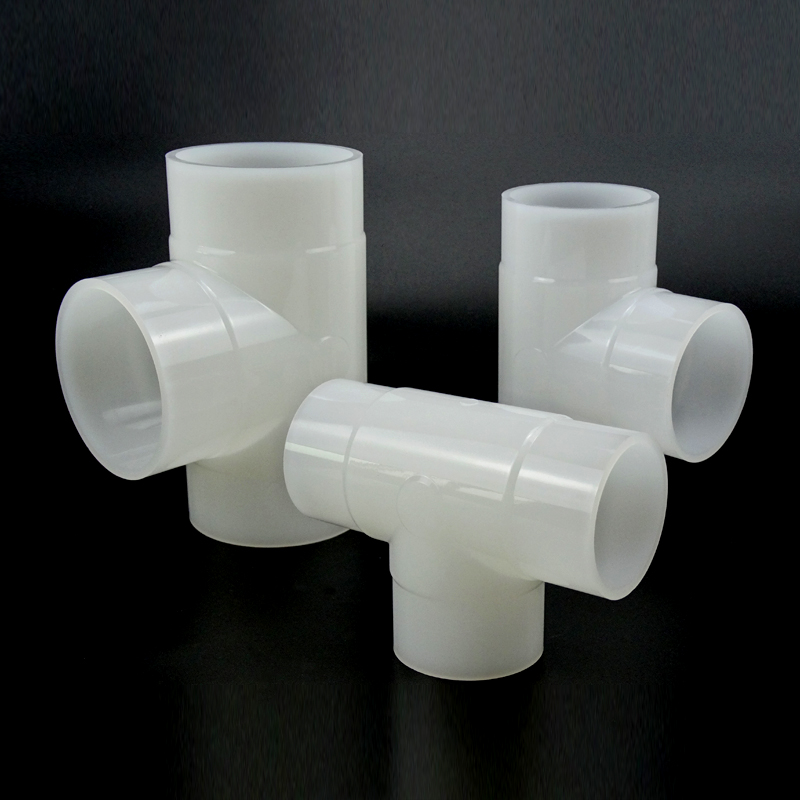 T in PVDF resistente alla corrosione DN20-DN110 per tubazioni chimiche