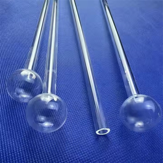 Tubo al quarzo sferico da laboratorio con diametro esterno 50-200 mm