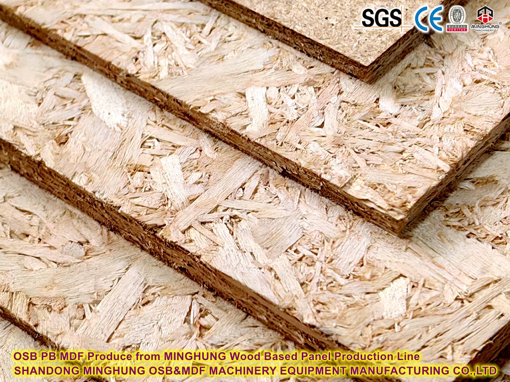 OSB PB MDF вырабляюць на лініі па вытворчасці драўляных пліт MINGHUNG