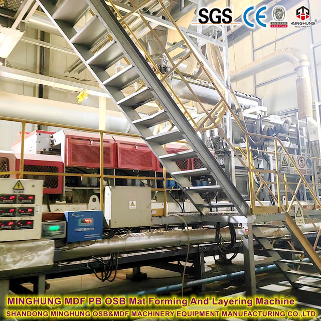 MINGHUNG MDF PB OSB Mesin Pembentuk Dan Pelapis Matras