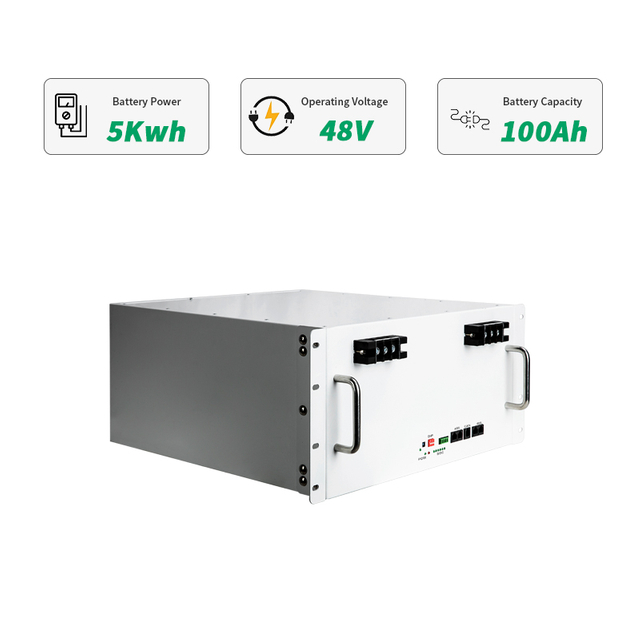 Factory Direct 48v 100ah 6000 cycli Zonne-windenergie Lithium Lifepo4-batterij