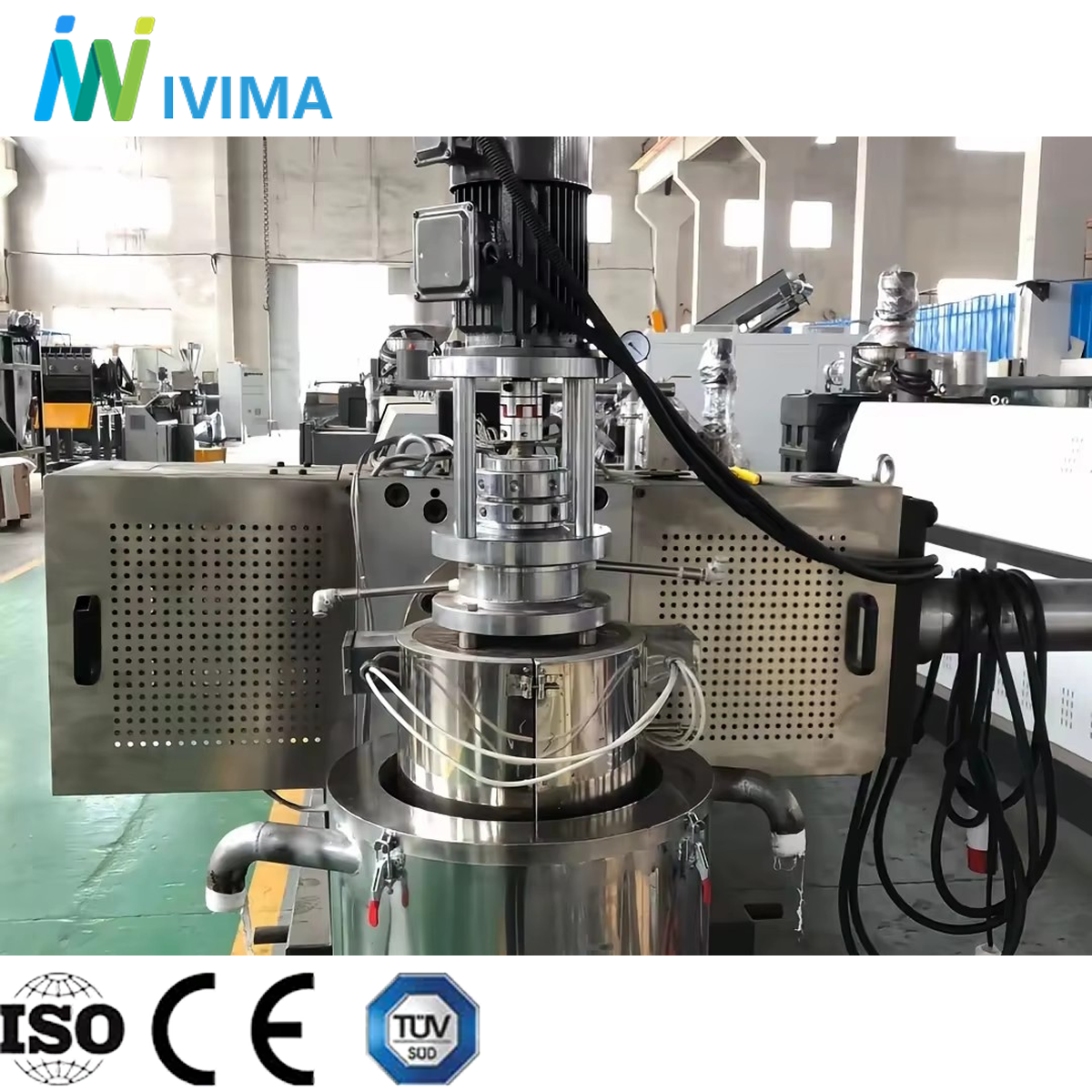Syst&egrave;me de granulation &agrave; anneau d'eau coupant un film PP/PE fondu &agrave; haute temp&eacute;rature sur la face de la fili&egrave;re