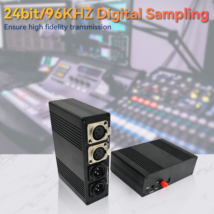 【M-CF202】Extensor de fibra de audio XLR bidireccional digital bidireccional