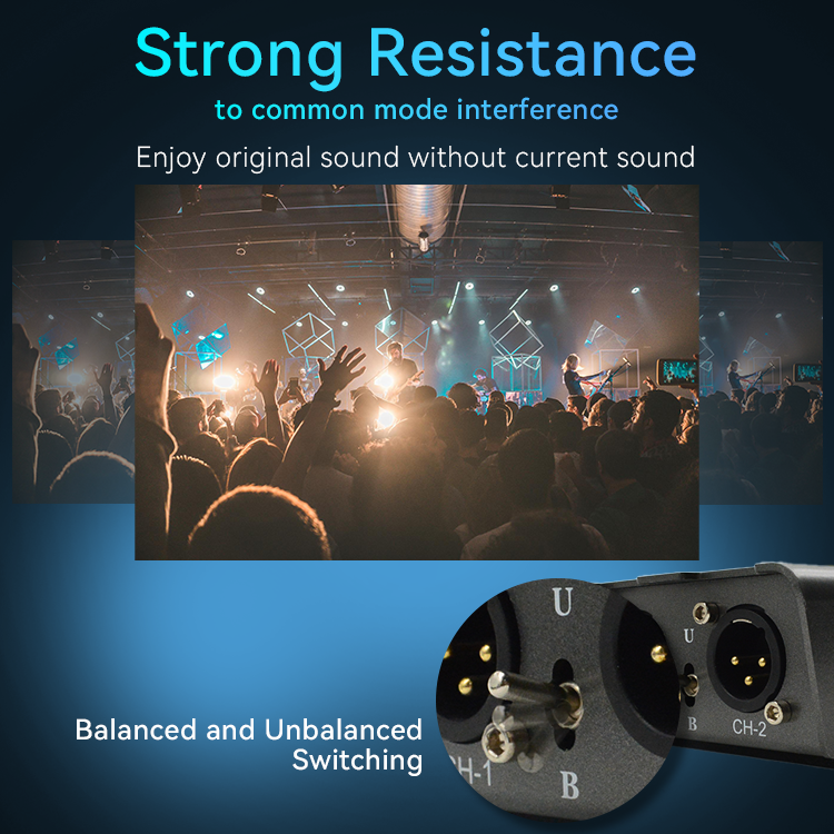 M-XLRB Dual XLR Cat5e/6 موسع صوت ستيريو هاي فاي