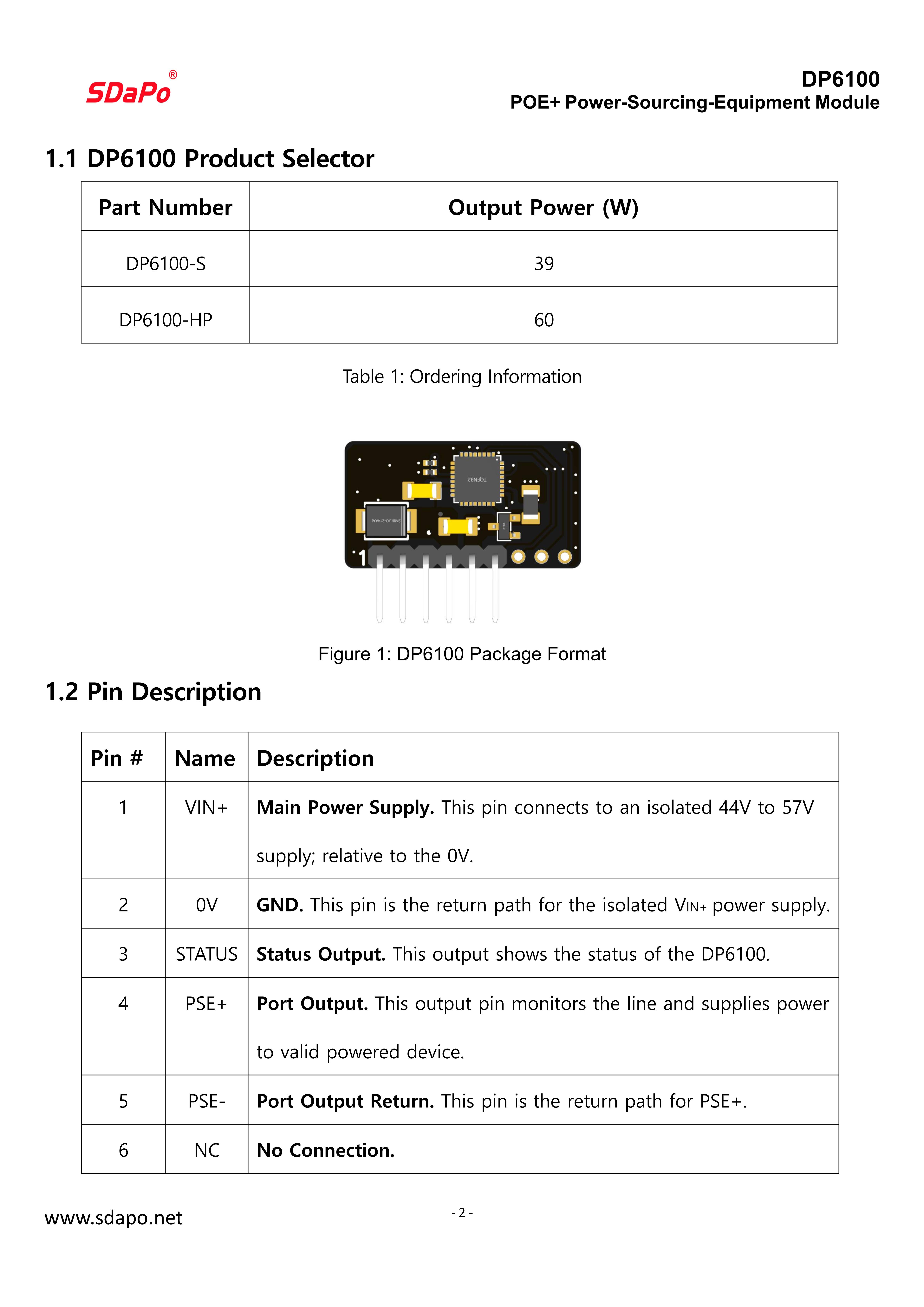 DP6100-最新调整到39瓦规格书20241226_2 DP6100-最新调整到39瓦规格书20241226_2