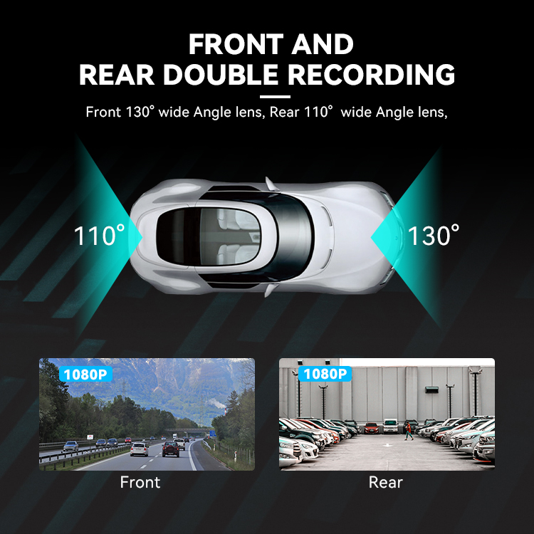 عدسة V8-C المزدوجة 1080p DVR (2)