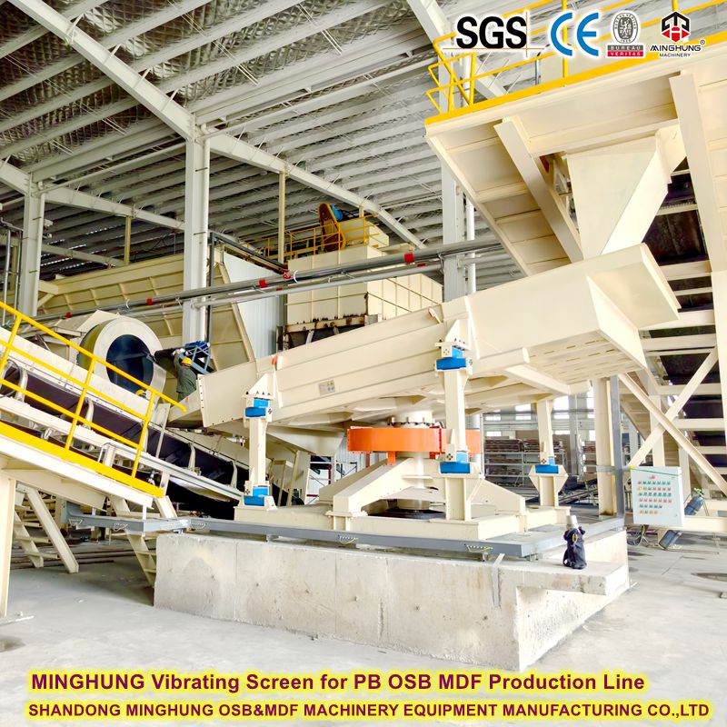 MINGHUNG Vibrationssieb f&uuml;r PB OSB MDF-Produktionslinie