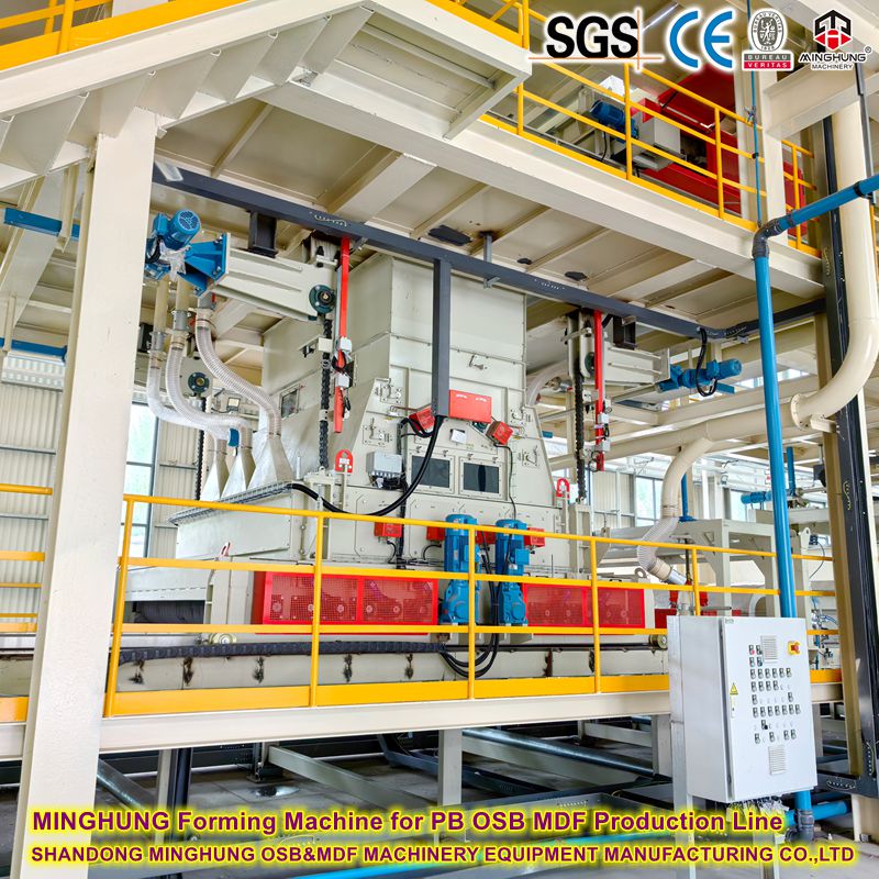 Máquina de formación de Minghung para PB OSB MDF Línea de producción
