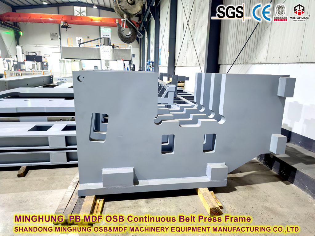 Рама бесперапыннага істужачнага прэса MINGHUNG PB MDF OSB