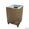 Cubo de basura veterinario duradero robusto de la cubierta superior desmontable móvil de acero inoxidable 304 de alta calidad