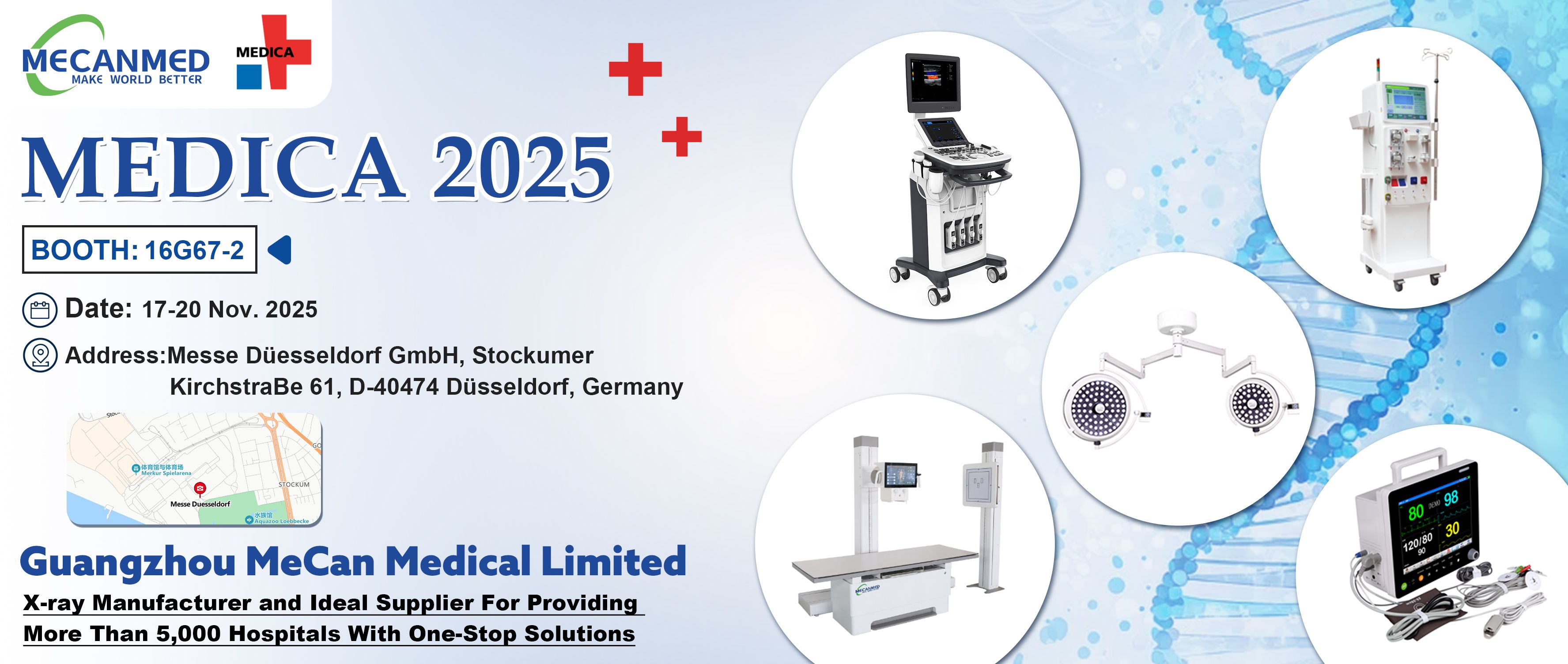MEDICA 2025-də bizə qoşulun – 16G67-2(1) stendində MECANMED-i ziyarət edin
