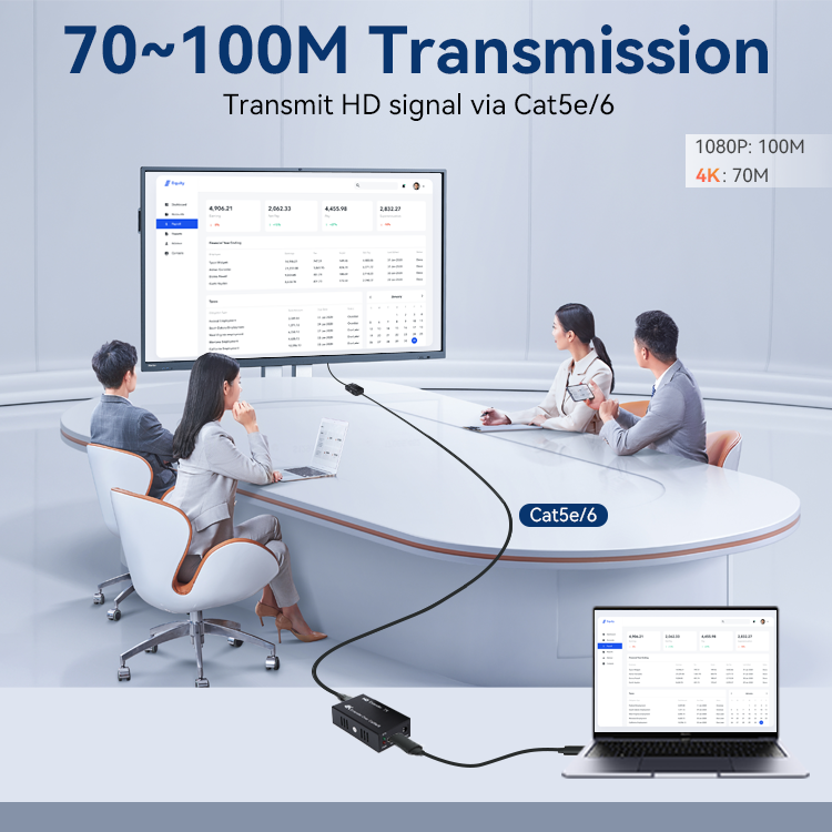 【M-HK100A】4K*2K ИК-удлинитель Cat5e/6 HD