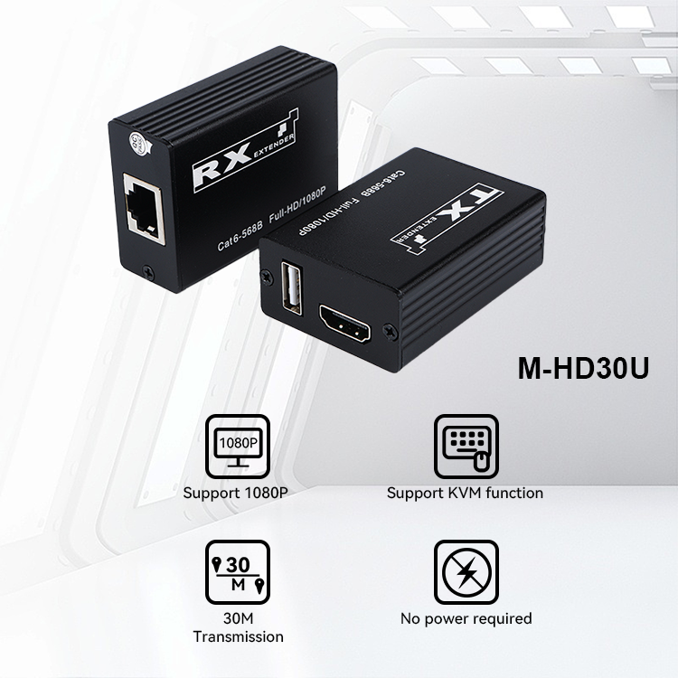 M-HD30U 1080P KVM Cat6 без питания HD-удлинитель